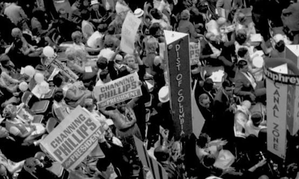 Delegates from Washington DC at the 1968 Democratic National Convention. Courtesy of the National Archives.